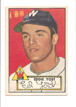 1952 Topps #123 Eddie Yost