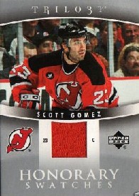 2006-07 Upper Deck Trilogy Honorary Swatches #HSGO Scott Gomez