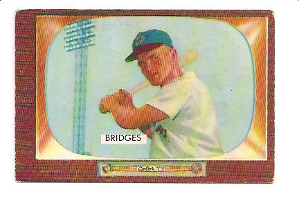 1955 Bowman #136 Rocky Bridges