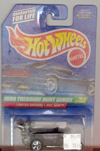 1999 Hot Wheels Mattel , 1999 Treasure Hunt Series #10 of 12, Limited Edition! Hot Seat, #938, $30.00 