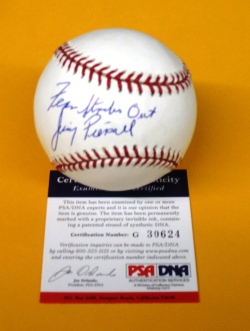 Jimmy Piersall signed OML baseball w/ 
