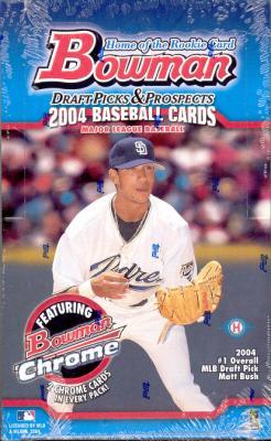 2004 Bowman Draft Picks & (and) Prospects MLB Baseball Sports Trading Cards Hobby Box