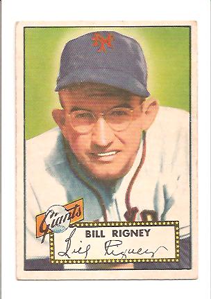 1952 Topps #125 Bill Rigney