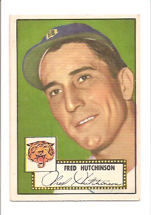 1952 Topps #126 Fred Hutchinson