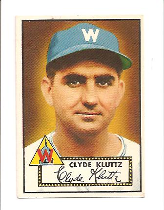 1952 Topps #132 Clyde Kluttz RC