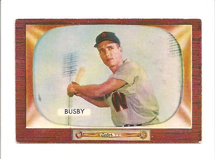 1955 Bowman #166 Jim Busby