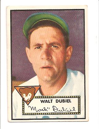 1952 Topps #164 Walt Dubiel