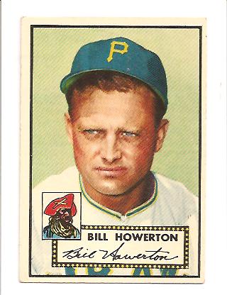 1952 Topps #167 Bill Howerton