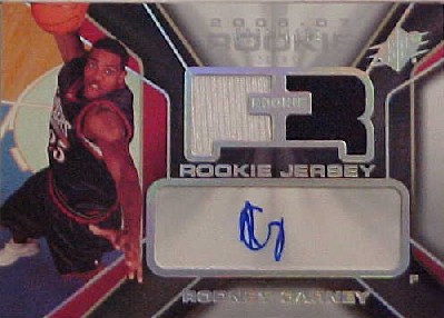 2006-07 SPx #147 Rodney Carney JSY AU RC
