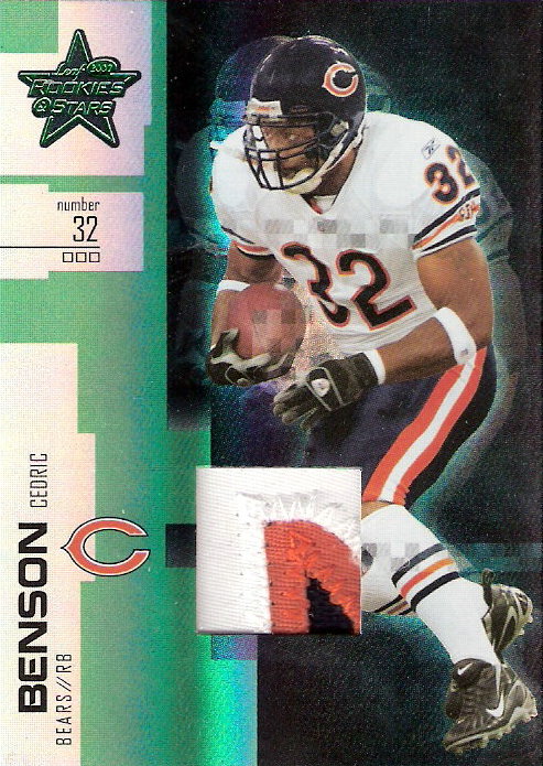 2007 Leaf Rookies and Stars Materials Emerald Prime #15 Cedric Benson