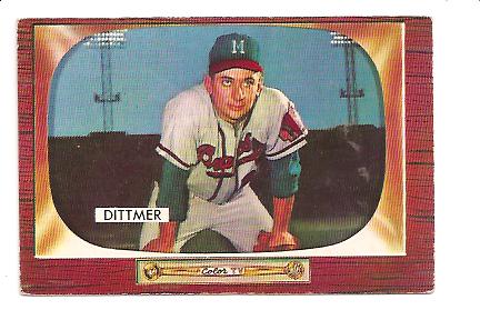 1955 Bowman #212 Jack Dittmer