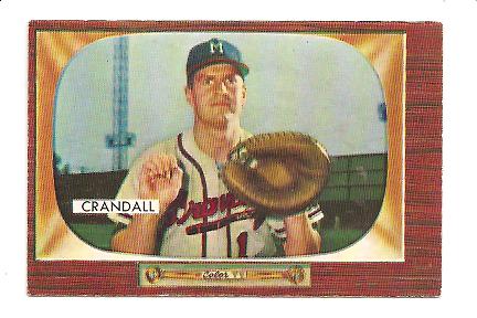 1955 Bowman #217 Del Crandall