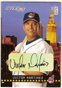 2004 Studio Private Signings Silver #275 Victor Martinez/10