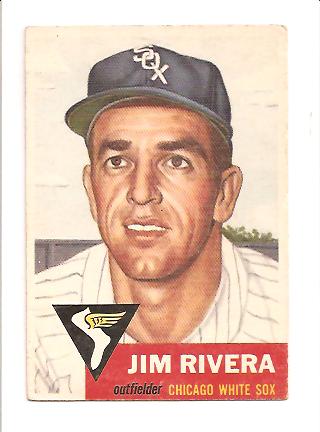 1953 Topps #156 Jim Rivera DP RC