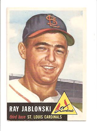 1953 Topps #189 Ray Jablonski RC