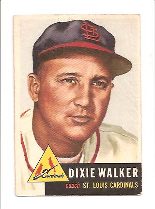 1953 Topps #190 Dixie Walker CO