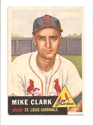 1953 Topps #193 Mike Clark RC