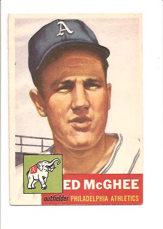 1953 Topps #195 Ed McGhee RC