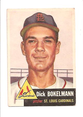 1953 Topps #204 Dick Bokelman RC