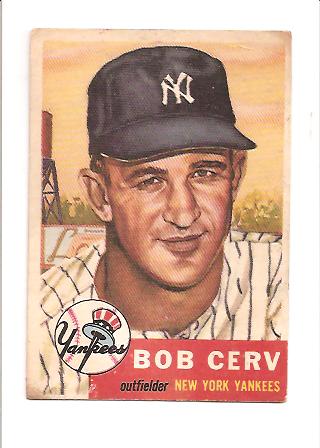 1953 Topps #210 Bob Cerv RC