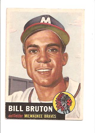 1953 Topps #214 Bill Bruton RC
