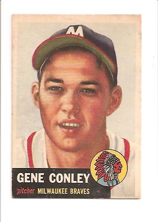 1953 Topps #215 Gene Conley RC