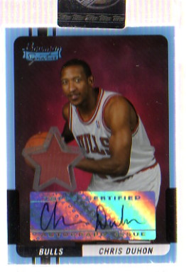 2004-05 Bowman Signature Edition #86 Chris Duhon JSY AU RC