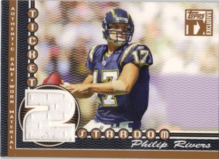 2007 Topps TX Exclusive Ticket 2 Stardom Jersey #PR Philip Rivers