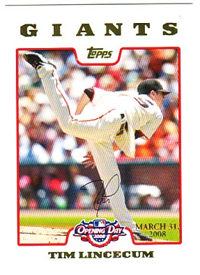 2008 Topps Opening Day Gold #69 Tim Lincecum