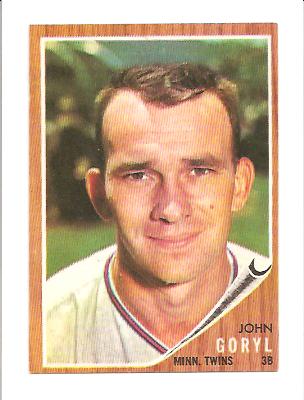 1962 Topps #558 John Goryl
