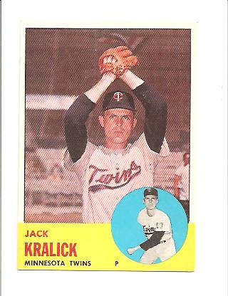 1963 Topps #448 Jack Kralick