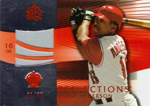 2004 Reflections Red #229 Garret Anderson Jsy L3