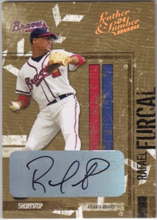 2004 Leather and Lumber Signatures Gold #17 Rafael Furcal/25