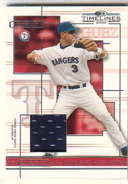 2004 Donruss Timelines Material #3 Alex Rodriguez Jsy