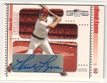 2004 Donruss Timelines Boys of Summer Autograph #15 Fred Lynn