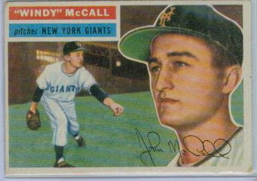 1956 Topps #44 Windy McCall