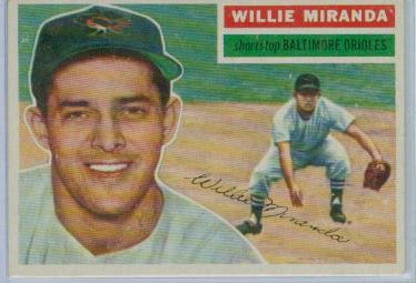 1956 Topps #103 Willie Miranda