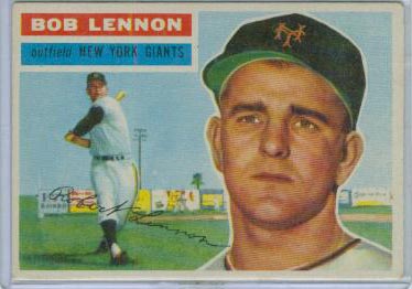 1956 Topps #104 Bob Lennon