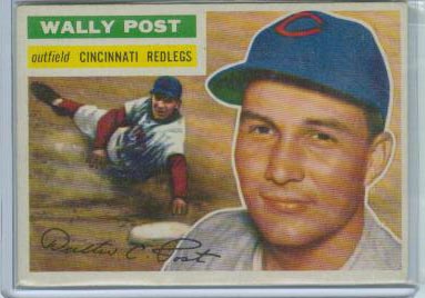 1956 Topps #158 Wally Post