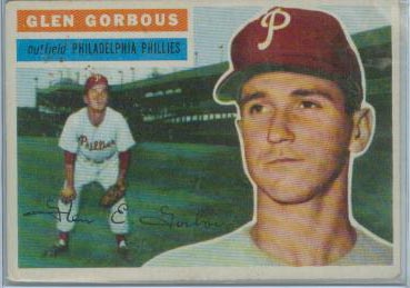 1956 Topps #174 Glen Gorbous RC