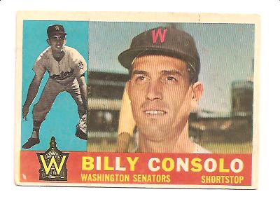 1960 Topps #508 Billy Consolo EX Actual scan