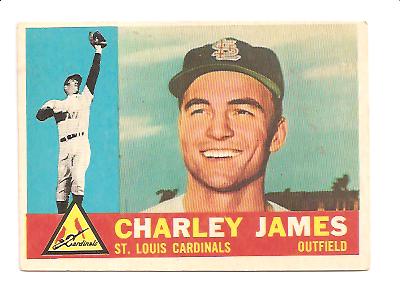 1960 Topps #517 Charley James EX+ Actual scan