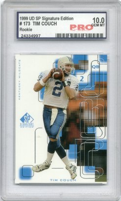 1999 Upper Deck SP Signature #173 Tim Couch RC Graded Gem Mint 10