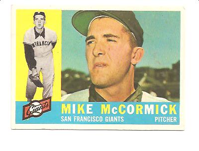 1960 Topps #530 Mike McCormick