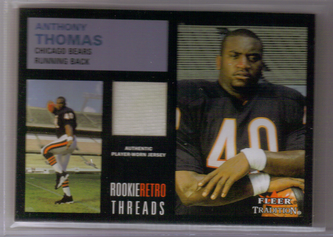 2001 Fleer Tradition Rookie Retro Threads #36 Anthony Thomas JSY front image