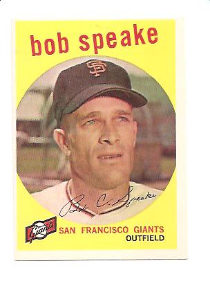 1959 Topps #526 Bob Speake