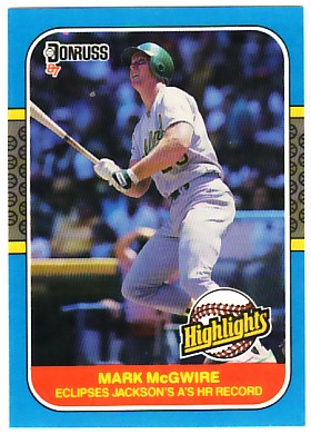 1987 Donruss Highlights #46 Mark McGwire