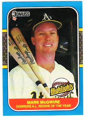 1987 Donruss Highlights #54 Mark McGwire