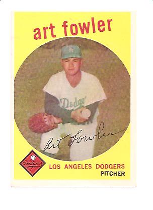 1959 Topps #508 Art Fowler EXMT Actual scan