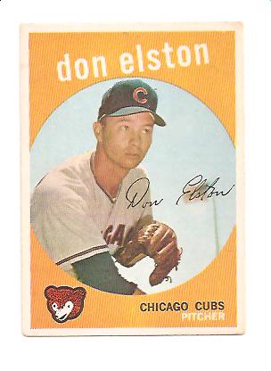 1959 Topps #520 Don Elston EX+ Actual scan
